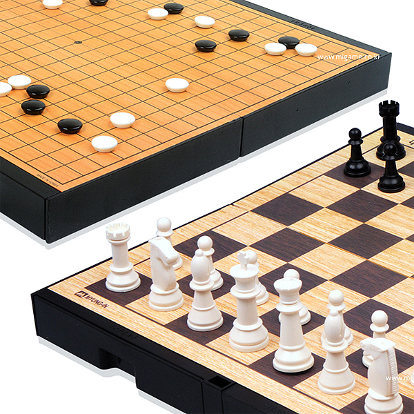 명인 휴대용 자석 바둑/체스 중형 M-250